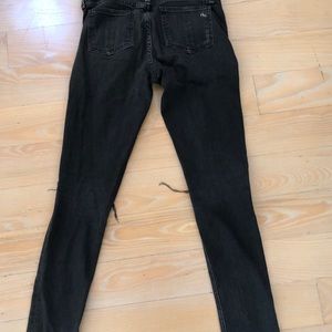 Rag and bone ripped black jeans